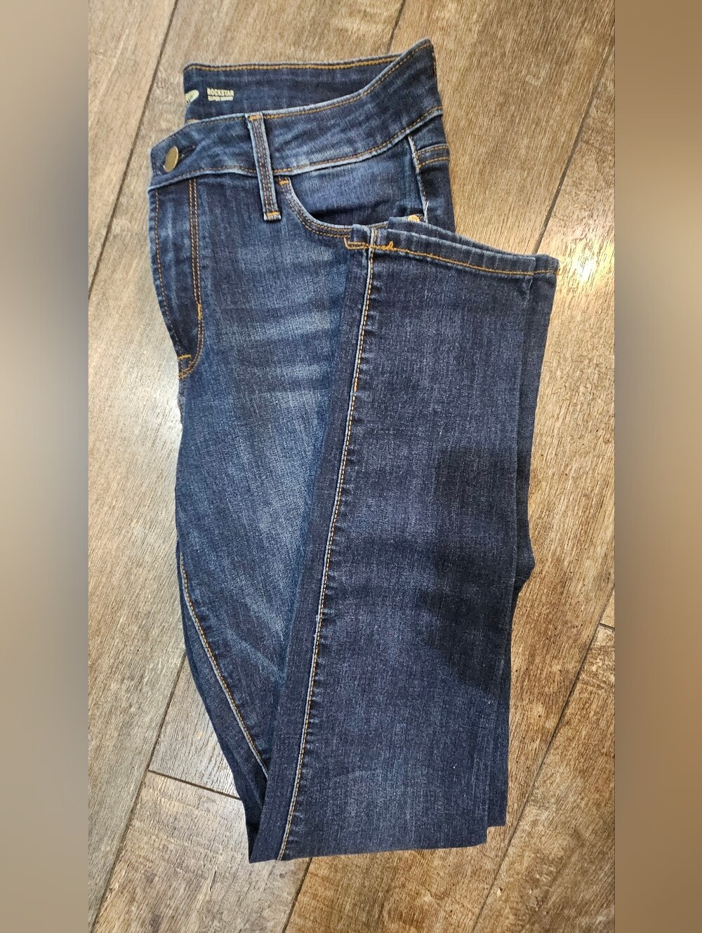 Old Navy Women's Dark Blue Rockstar Super Skinny Jeans